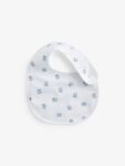 Blue/White Bear Baby 100% Cotton Bibs 3 Pack