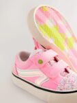 Pink Wide Fit (G) Touch Fastening Trainers
