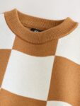 Tan Brown Knitted Crew Neck Jumper