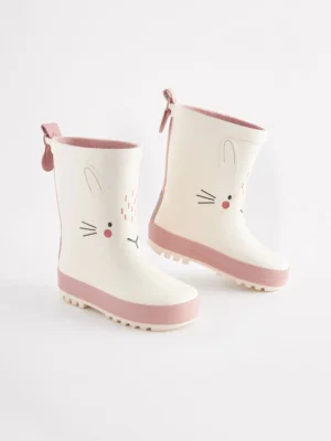 White Bunny Wellies