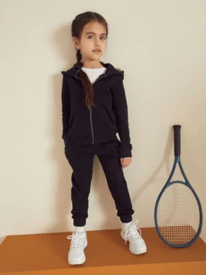Zip Through Hoodie And Joggers School Sports Set