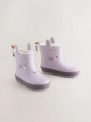 Mauve Purple Bunny Chelsea Wellies