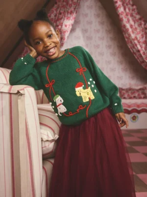 Green Cath Kidston Christmas Jumper