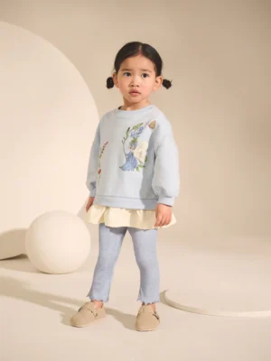 Blue Fairy Long Sleeve Top and Leggings Set