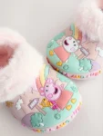 Pink Peppa Pig Cosy Lined Slipper Clogs