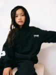 Black Slogan Hoodie