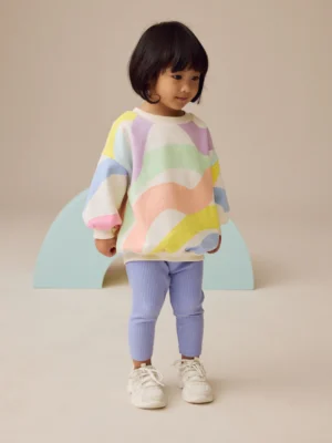 Rainbow Sweatshirt and Leggings Set