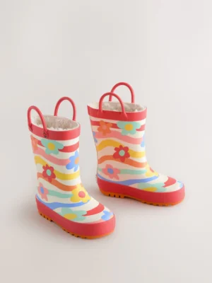 Multi Rainbow Handle Wellies