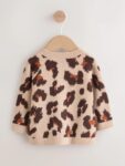 Brown Leopard Baby Knitted Cardigan