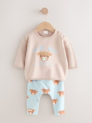 Blue Hamish Baby Sweatshirt and Leggings Set