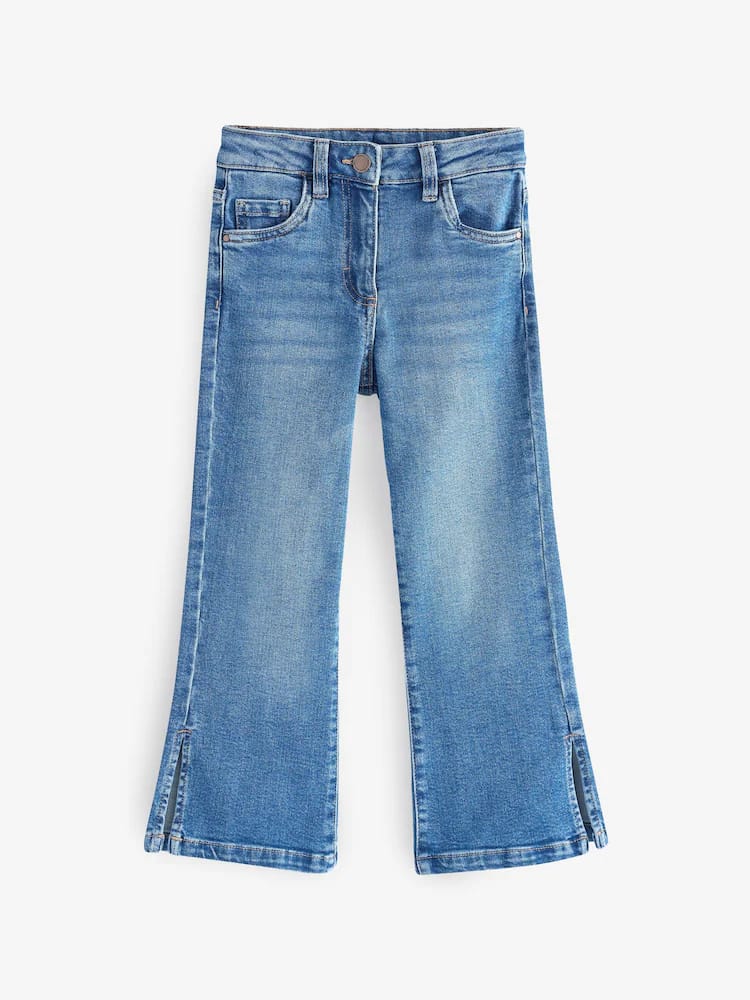 Mid Blue Denim Flare Jeans