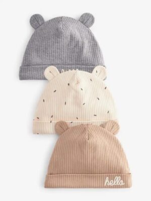 Neutral Milk Club Beanie Jersey Baby Hats 3 Pack