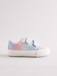 Rainbow Glitter Standard Fit (F) Chunky Trainers With Touch Fastening