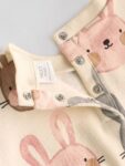 Cream/ Pink Bunny Rabbit Baby Sweater and Joggers Set 2 Piece