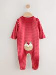 Brown Pudding Baby Christmas Dress Up Sleepsuit