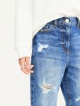 Blue Denim Mom 100% Cotton Jeans