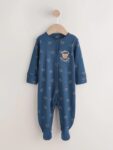 Navy Daddys Little Cub Baby Family Sleepsuit