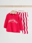 Red My First Baby Christmas T-Shirt and Leggings Set