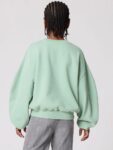 smALLSAINTS Sage Green Girls Oversized Cygni Ruched Sleeve