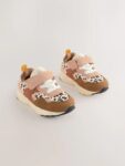Neutral Animal Wide Fit (G) Elastic Lace Touch Fasten Trainers