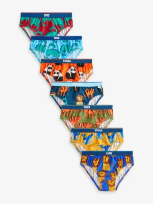 Bright Animals Cotton Briefs 7 Pack