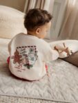 Red Graphic Print Christmas Sweat and Joggers Baby Set