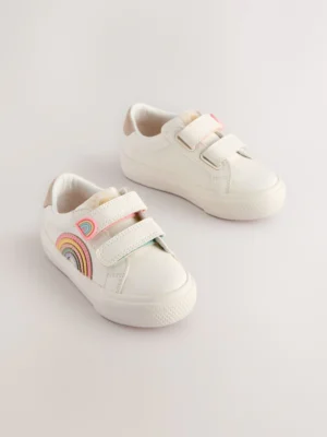 Wide Fit (G) Touch Fasten Trainers