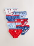 Red/Blue Emergency Vehicles Cotton Briefs 7 Pack