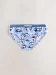 Red/Blue Emergency Vehicles Cotton Briefs 7 Pack