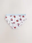 Red/Blue Emergency Vehicles Cotton Briefs 7 Pack