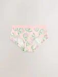 Aqua/Pink Hipster Briefs 5 Pack