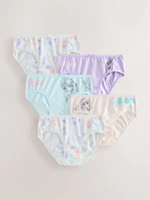 Multi Disney Frozen Print Briefs 5 Pack