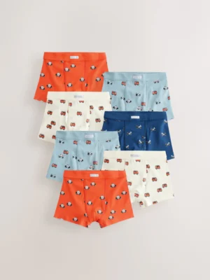 Red/Blue Emergency Vehicles Boxers 7 Pack