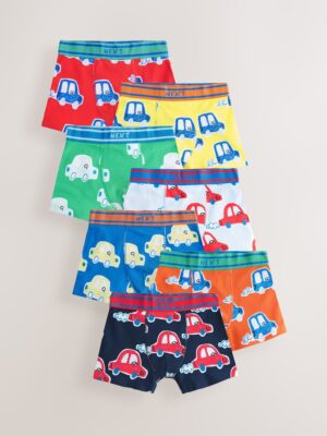 Multi Car Print Boxers 7 Pack