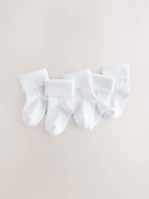 White Baby Roll Top Socks