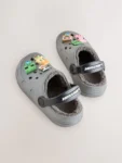 Grey Minecraft Warm Lined Slipper Clogs