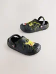 Black Pokemon Warm Lined Slipper Clogs
