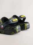Black Pokemon Warm Lined Slipper Clogs