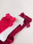 Red Bow Baby Socks