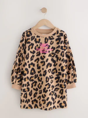 Animal Print Jumper Dress