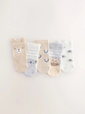 Neutral Baby Socks 5 Pack