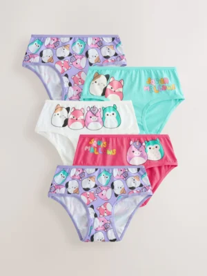 Red/Green 100% Cotton Squishmallow Briefs 5 Pack