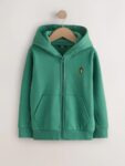 Logo Zip Through Hoodie
