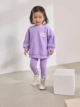 Lilac Purple Disney Aristocats Sweatshirt & Leggings Set