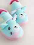 Multi Rainbow Cat Cupsole Slippers