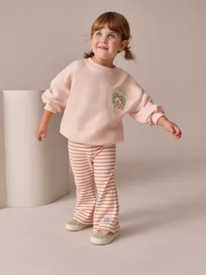 Pink Disney Aristocats Marie Long Sleeve Top and Leggings Set