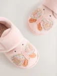 Pink Butterfly Cupsole Slippers