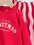 Red My First Baby Christmas T-Shirt and Leggings Set