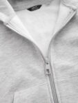 Plain Zip Through Hoodie