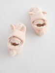 Neutral Cream Bunny Cupsole Slippers